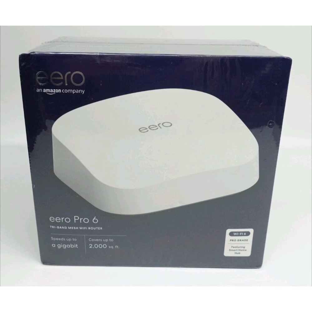eero Home Pro 6 Model K010001 Tri-Band Mesh Router Wi-Fi 6 w179